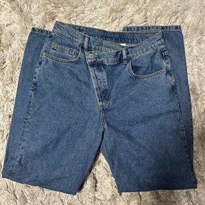 Collusion cross waist jean
